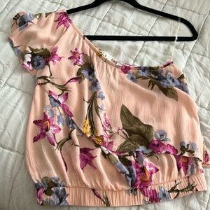 Floral One Shoulder Top